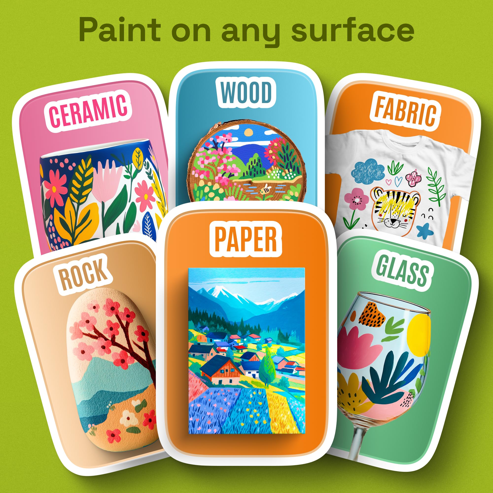 ARTISTRO 36 rotuladores de pintura acrílica de doble punta para dibujo | For Fabric, Rock, Glass, Wood, & Molds, Arts & Crafts Gift for Adults, Teens, & Kids, Classroom Must Haves & School Supplies