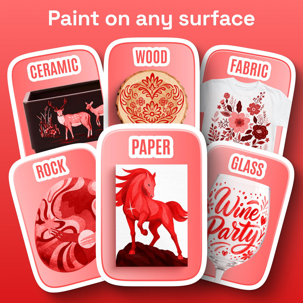 ARTISTRO 36 rotuladores de pintura acrílica de doble punta para dibujo | For Fabric, Rock, Glass, Wood, & Molds, Arts & Crafts Gift for Adults, Teens, & Kids, Classroom Must Haves & School Supplies
