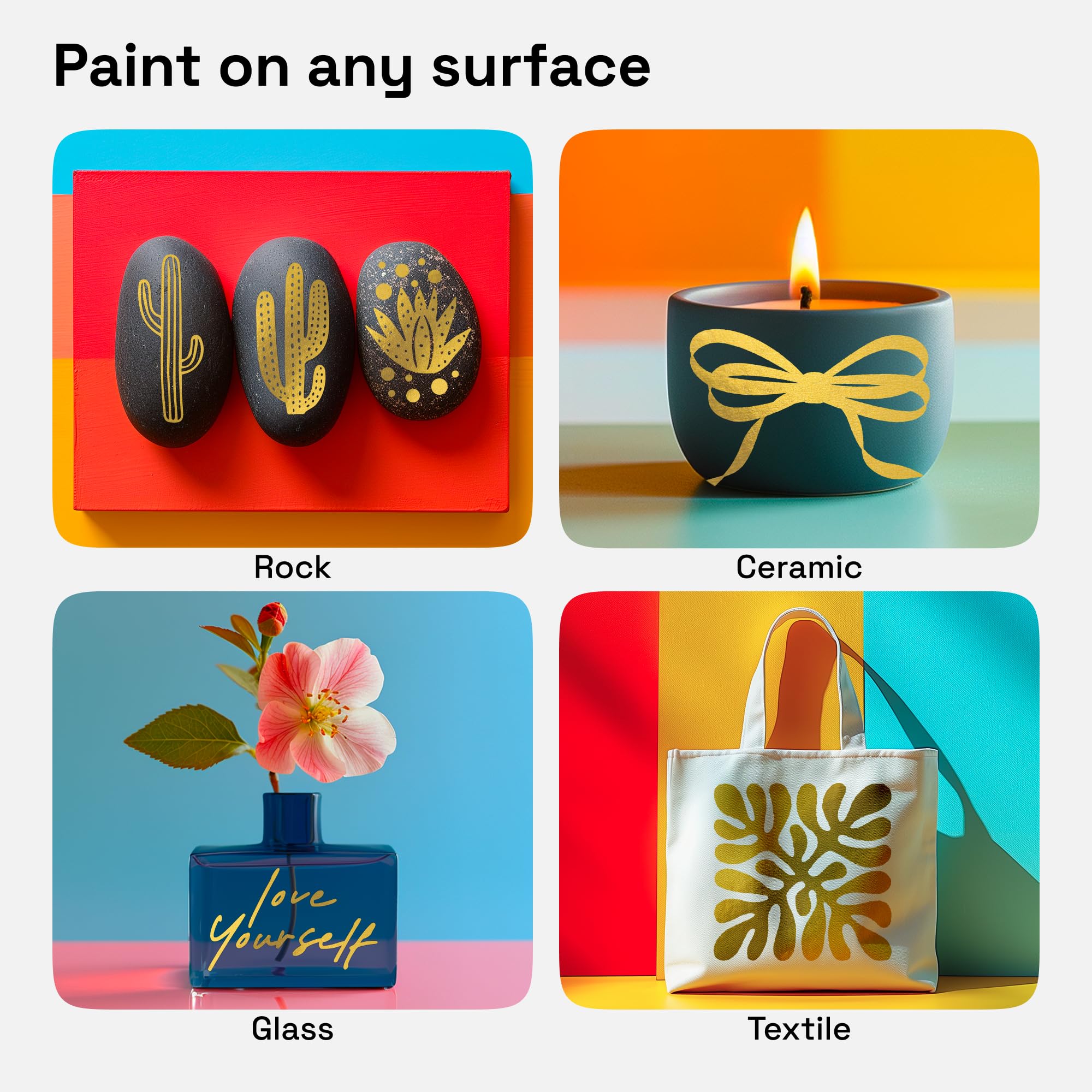 ARTISTRO 36 rotuladores de pintura acrílica de doble punta para dibujo | For Fabric, Rock, Glass, Wood, & Molds, Arts & Crafts Gift for Adults, Teens, & Kids, Classroom Must Haves & School Supplies