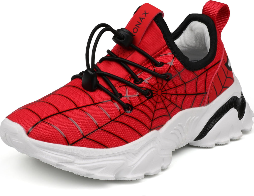 BRONAX Zapatos de tenis para niños pequeños/grandes | Zapatillas cómodas y ligeras para niños | Sin cordones, parte superior de malla transpirable, suave, cómodo, zapatos para niños, caminar, uso diario, deportes, correr