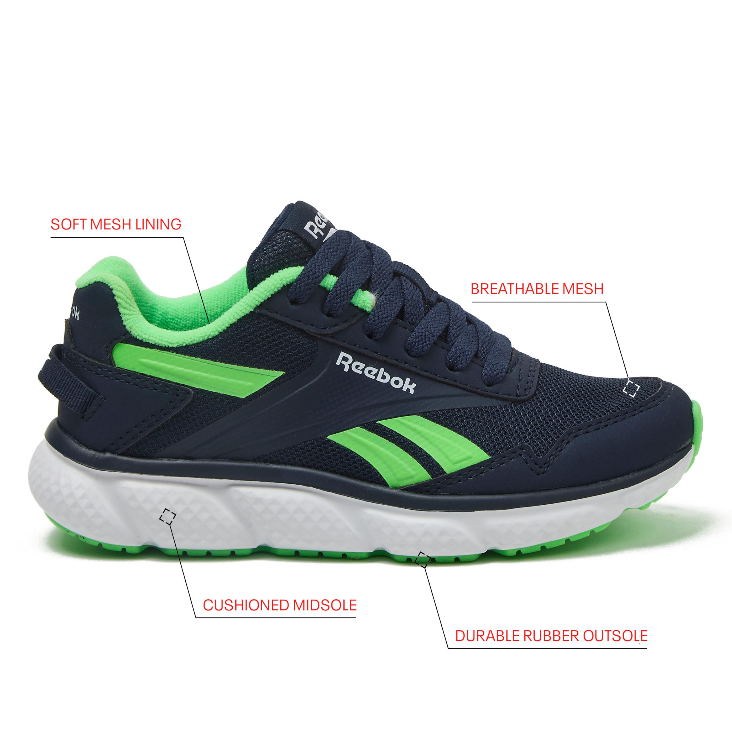 Reebok Swiftstrike - Zapatos deportivos para niños y niñas, talla 11 a 7