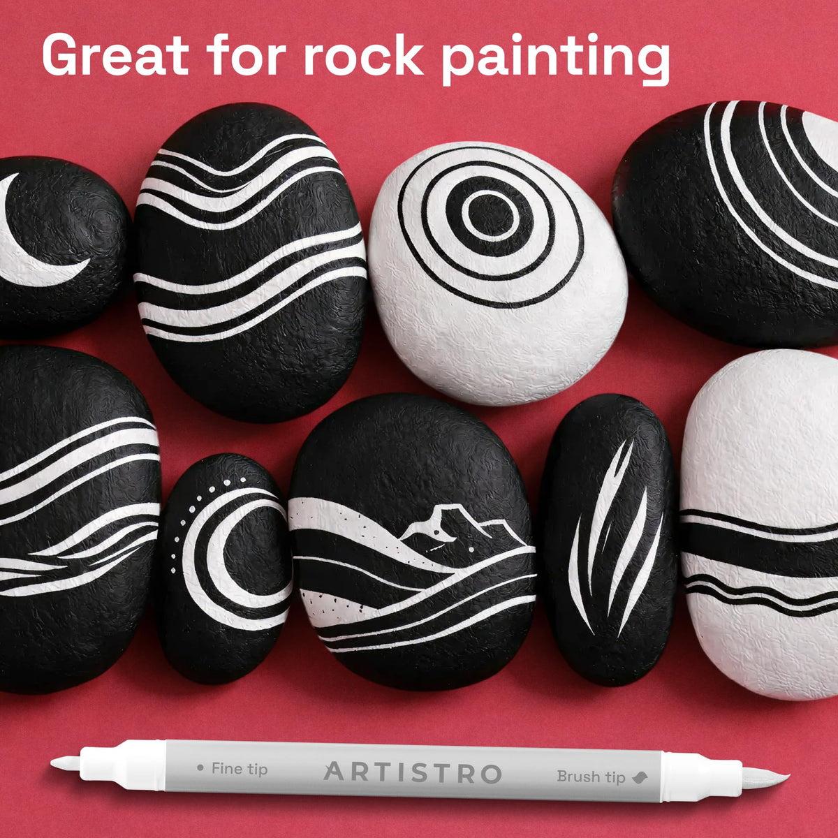 ARTISTRO 36 rotuladores de pintura acrílica de doble punta para dibujo | For Fabric, Rock, Glass, Wood, & Molds, Arts & Crafts Gift for Adults, Teens, & Kids, Classroom Must Haves & School Supplies