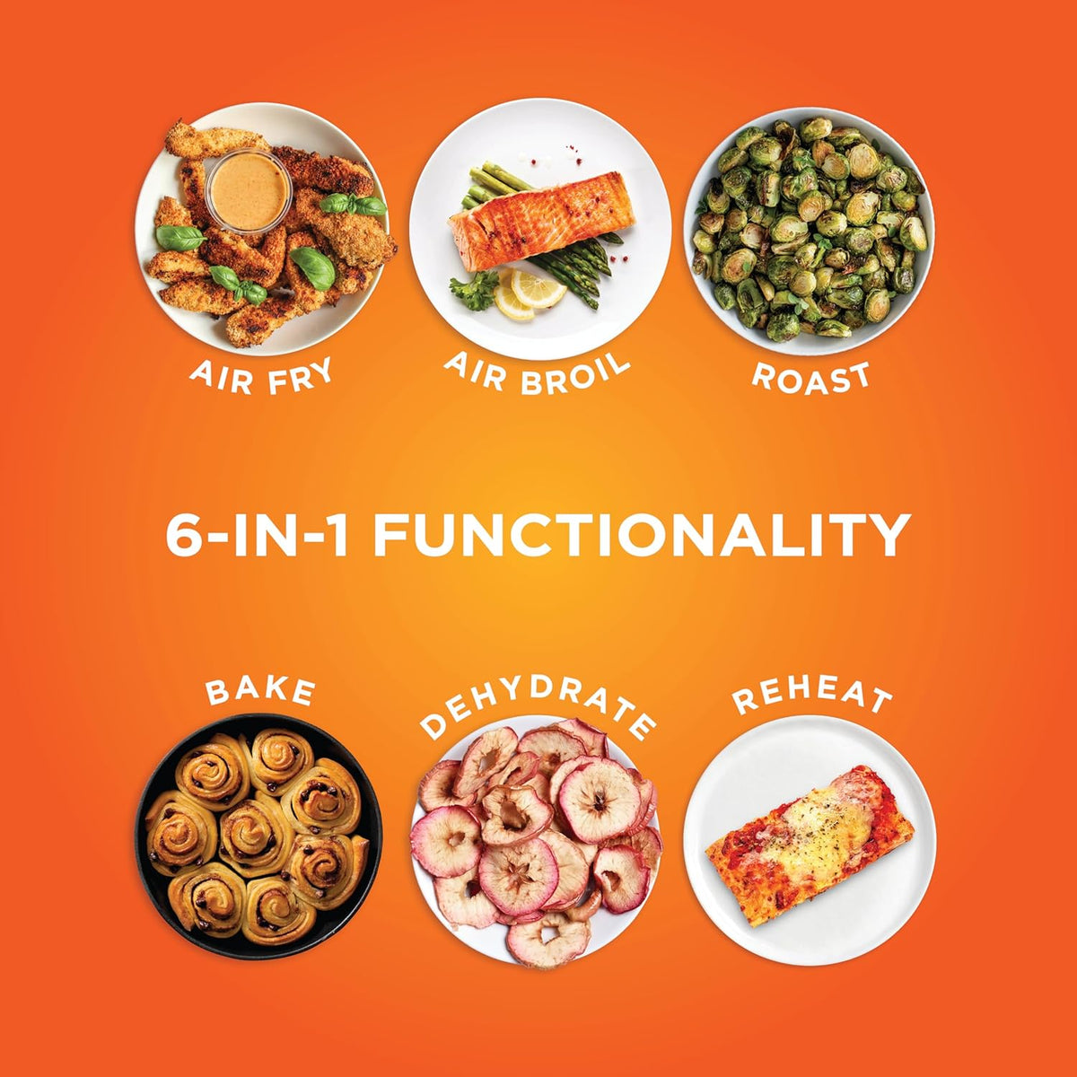 Ninja DZ201 Foodi 8 Quart 6-in-1 DualZone 2-Basket Air Fryer with 2 Independent Frying Baskets, Match Cook & Smart Finish to Roast, Broil, Dehydrate & More for Quick, Easy Meals, Grey | Air fry, roast, broil, bake, reheat, dehydrate, 2 independent baskets