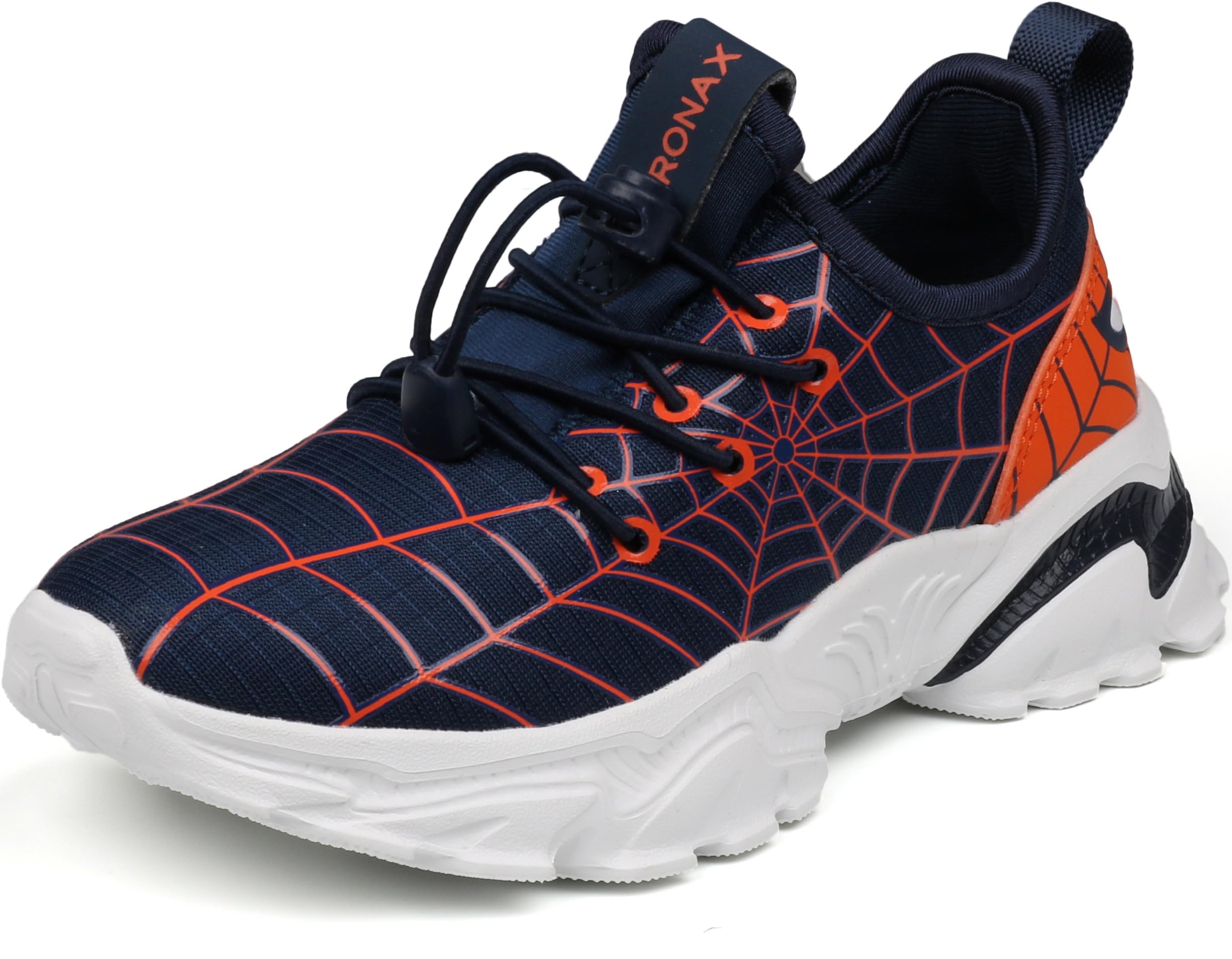 BRONAX Zapatos de tenis para niños pequeños/grandes | Zapatillas cómodas y ligeras para niños | Sin cordones, parte superior de malla transpirable, suave, cómodo, zapatos para niños, caminar, uso diario, deportes, correr