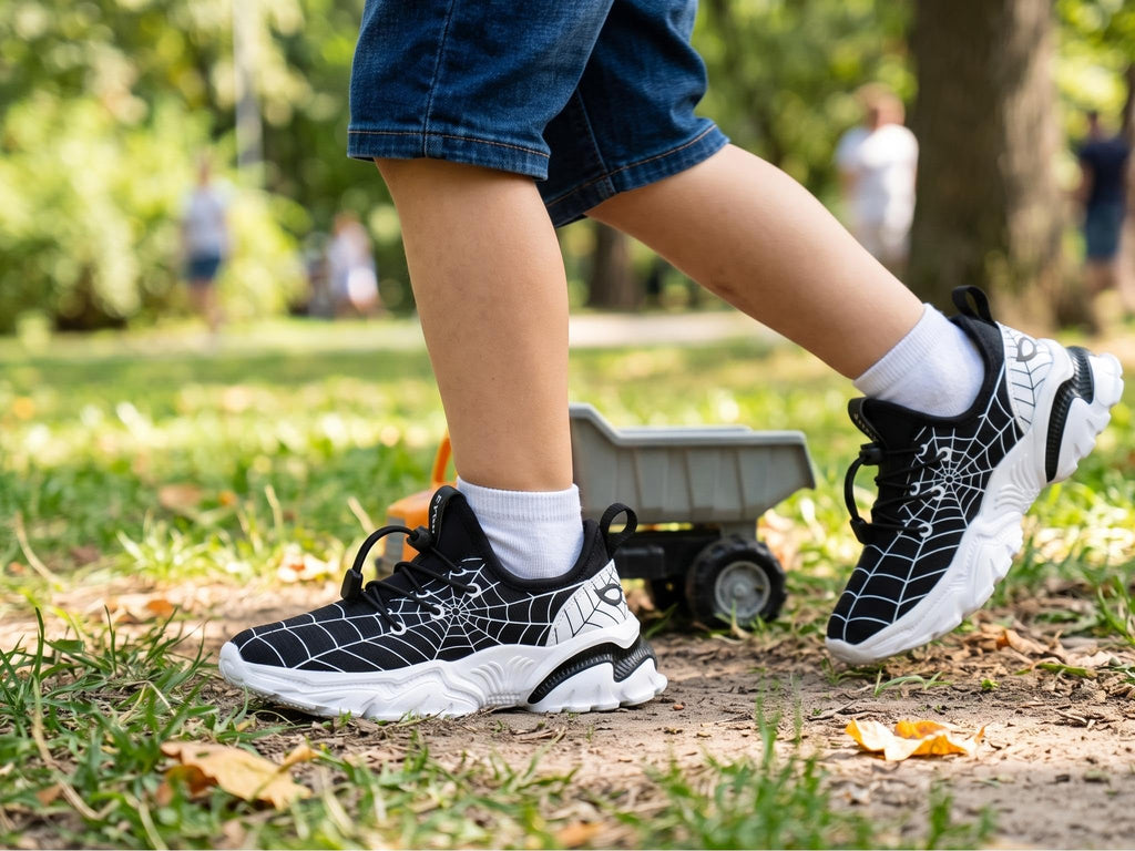 BRONAX Zapatos de tenis para niños pequeños/grandes | Zapatillas cómodas y ligeras para niños | Sin cordones, parte superior de malla transpirable, suave, cómodo, zapatos para niños, caminar, uso diario, deportes, correr