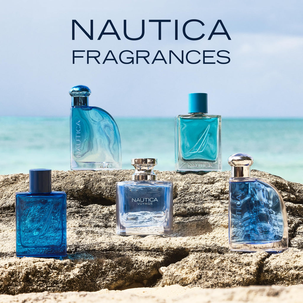 Nautica Voyage Eau de Toilette para hombre, 6.7 fl oz (200 ml) | Paquete de 1, notas de manzana, madera de cedro, loto de agua, almizcle, larga duración, fragancia diaria
