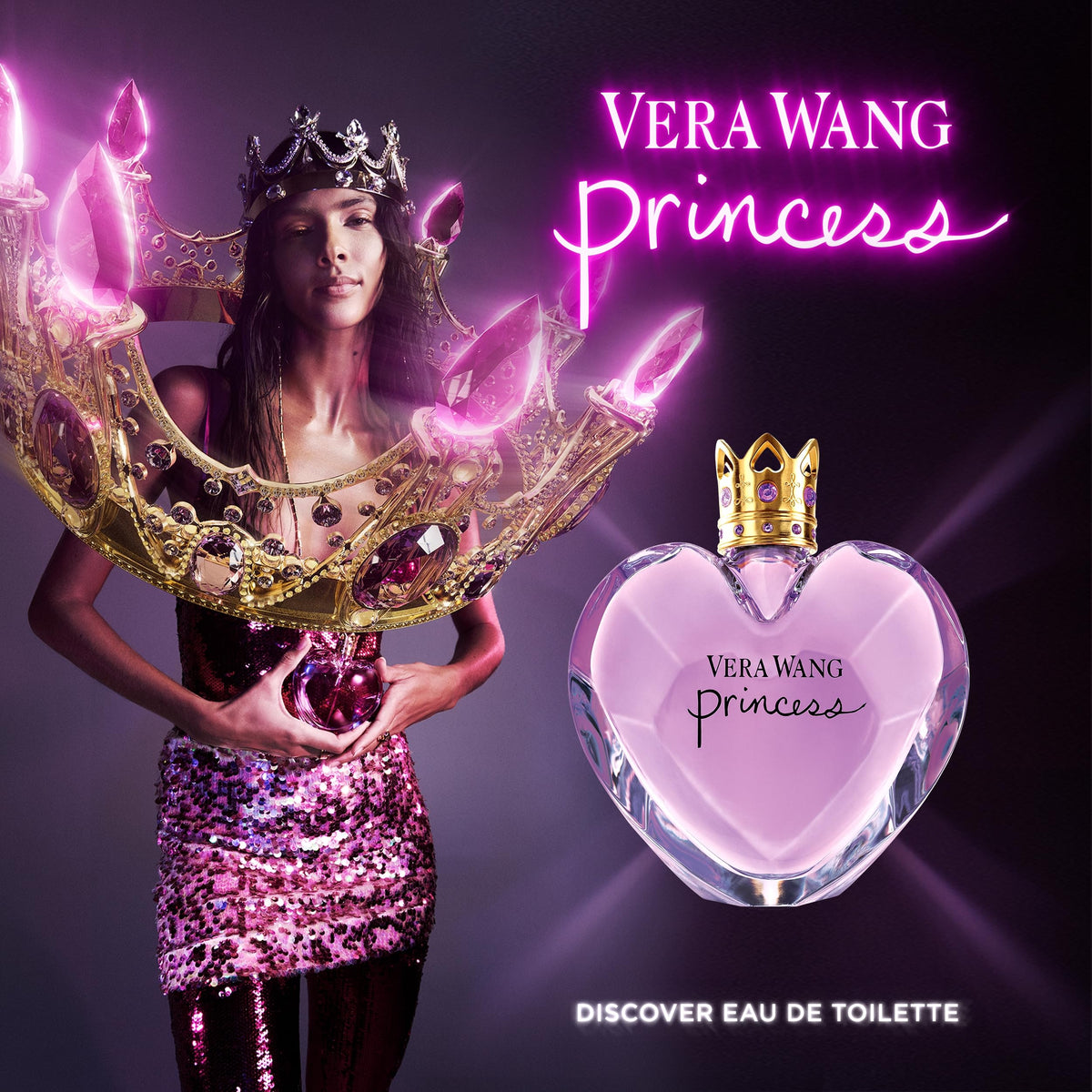 Vera Wang Princess Eau de Toilette 100 ml (Paquete de 1), Notas de Manzana, Guayaba y Vainilla, Fragancia para Mujer, de Larga Duración, Fragancia para Todos los Días, Tamaño de Viaje | Notas de manzana, quava y vainilla, de larga duración, fragancia diar