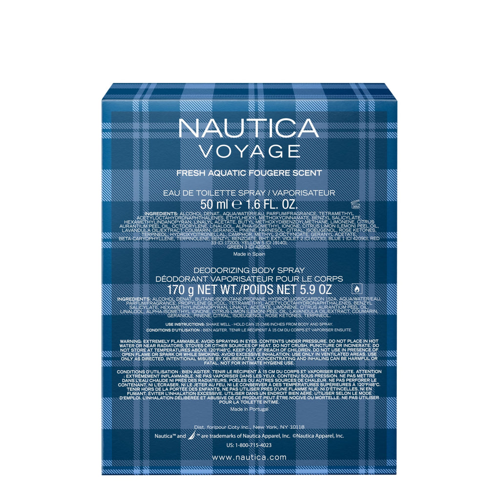 Nautica Voyage Eau de Toilette para hombre, 6.7 fl oz (200 ml) | Paquete de 1, notas de manzana, madera de cedro, loto de agua, almizcle, larga duración, fragancia diaria