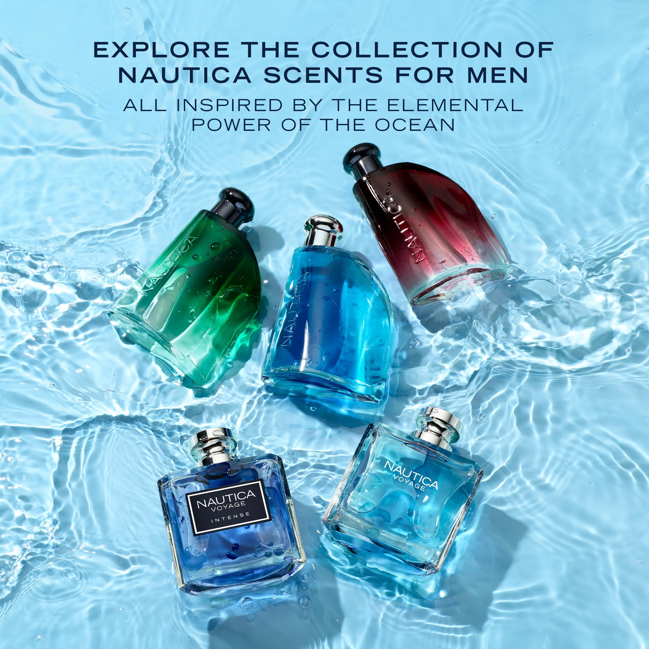 Nautica Voyage Eau de Toilette para hombre, 6.7 fl oz (200 ml) | Paquete de 1, notas de manzana, madera de cedro, loto de agua, almizcle, larga duración, fragancia diaria