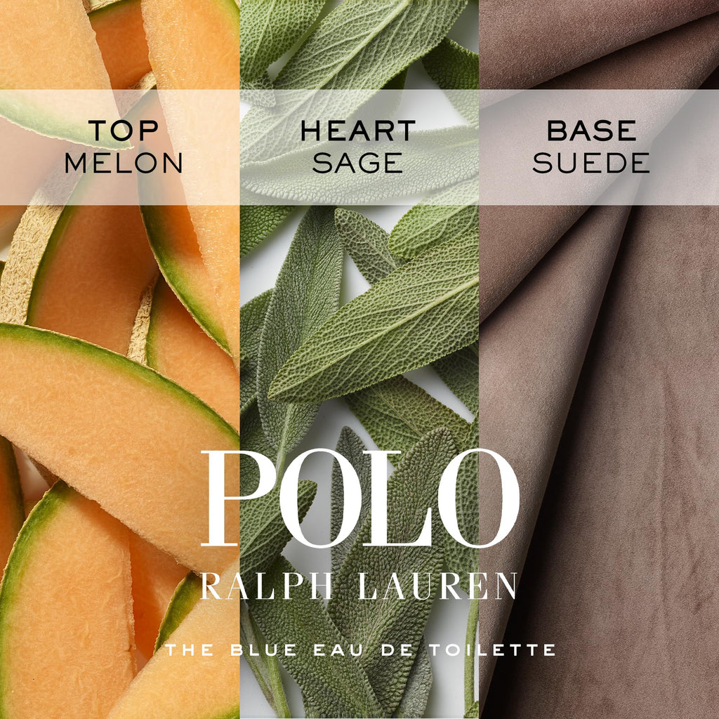 Ralph Lauren - Polo Blue - Parfum - Colonia Hombre - Acuático y Fresco - Con Cítricos, Roble y Vetiver - Fragancia Intensa | Fragrance with Fresh Melon, Cool Sage & Smooth Suede - Long Lasting - Classic Mens Scent Perfect for Everyday Wear