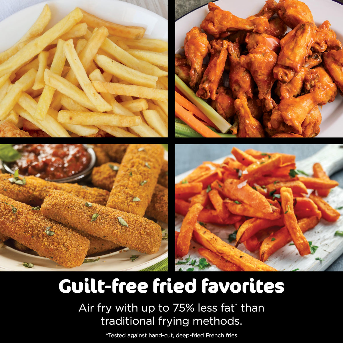 Ninja DZ201 Foodi 8 Quart 6-in-1 DualZone 2-Basket Air Fryer with 2 Independent Frying Baskets, Match Cook & Smart Finish to Roast, Broil, Dehydrate & More for Quick, Easy Meals, Grey | Air fry, roast, broil, bake, reheat, dehydrate, 2 independent baskets