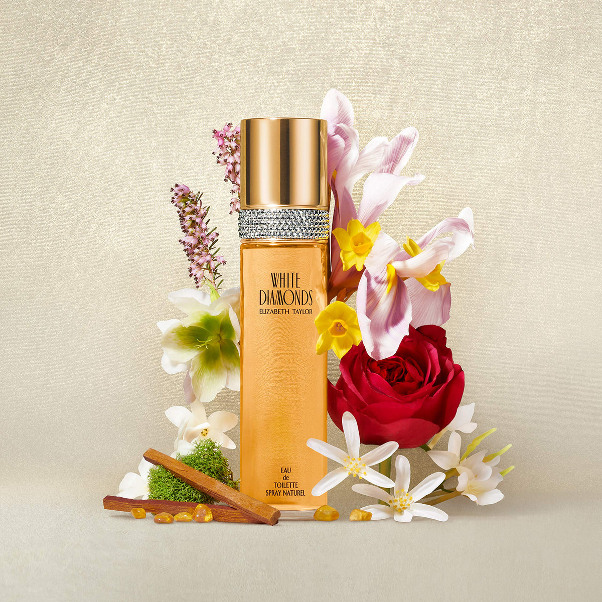 Elizabeth Taylor White Diamonds Perfume para mujer, fragancia floral de larga duración, Eau de Toilette EDT en aerosol, regalo para ella, 3.3 fl oz | Eau de toilette chypre floral para mujer. Perfume con notas de lirio, neroli, ámbar cálido y sándalo.